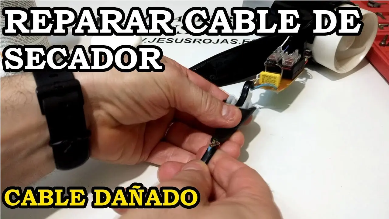 como arreglar el cable del secador de pelo - Cómo recoger el cable del secador