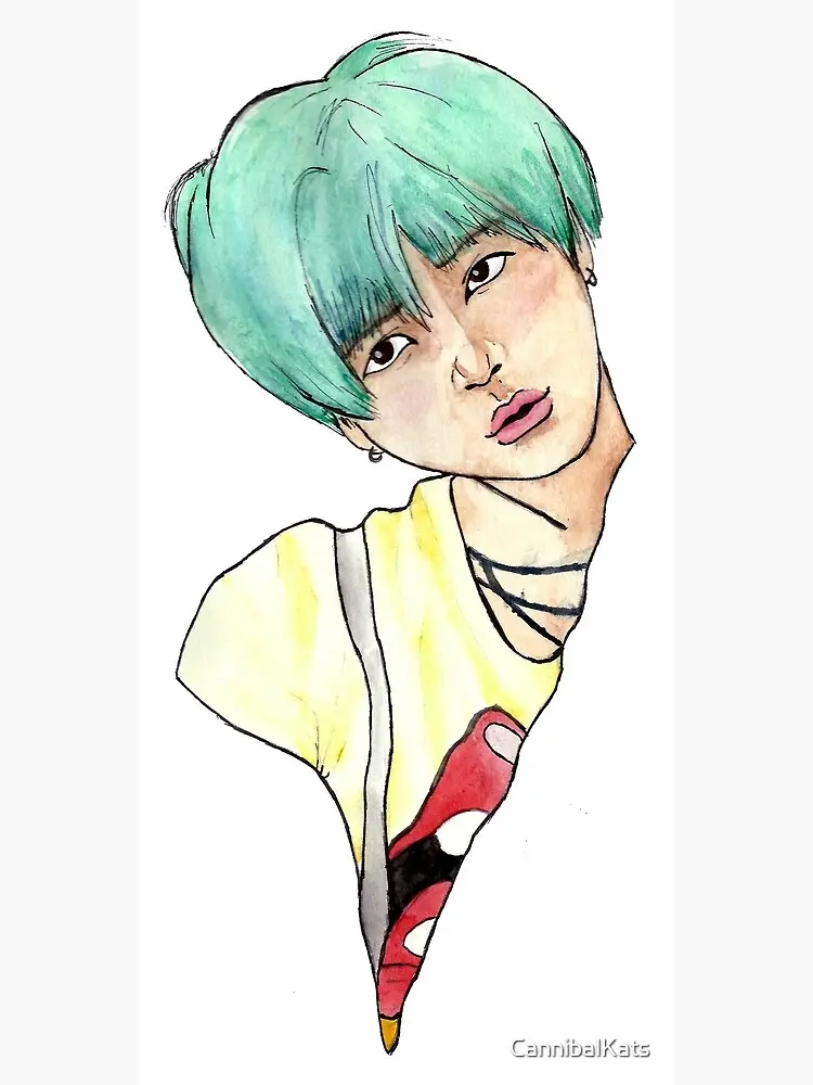 suga dibujos con peluca - Cómo se llama el corte de pelo de Yoongi