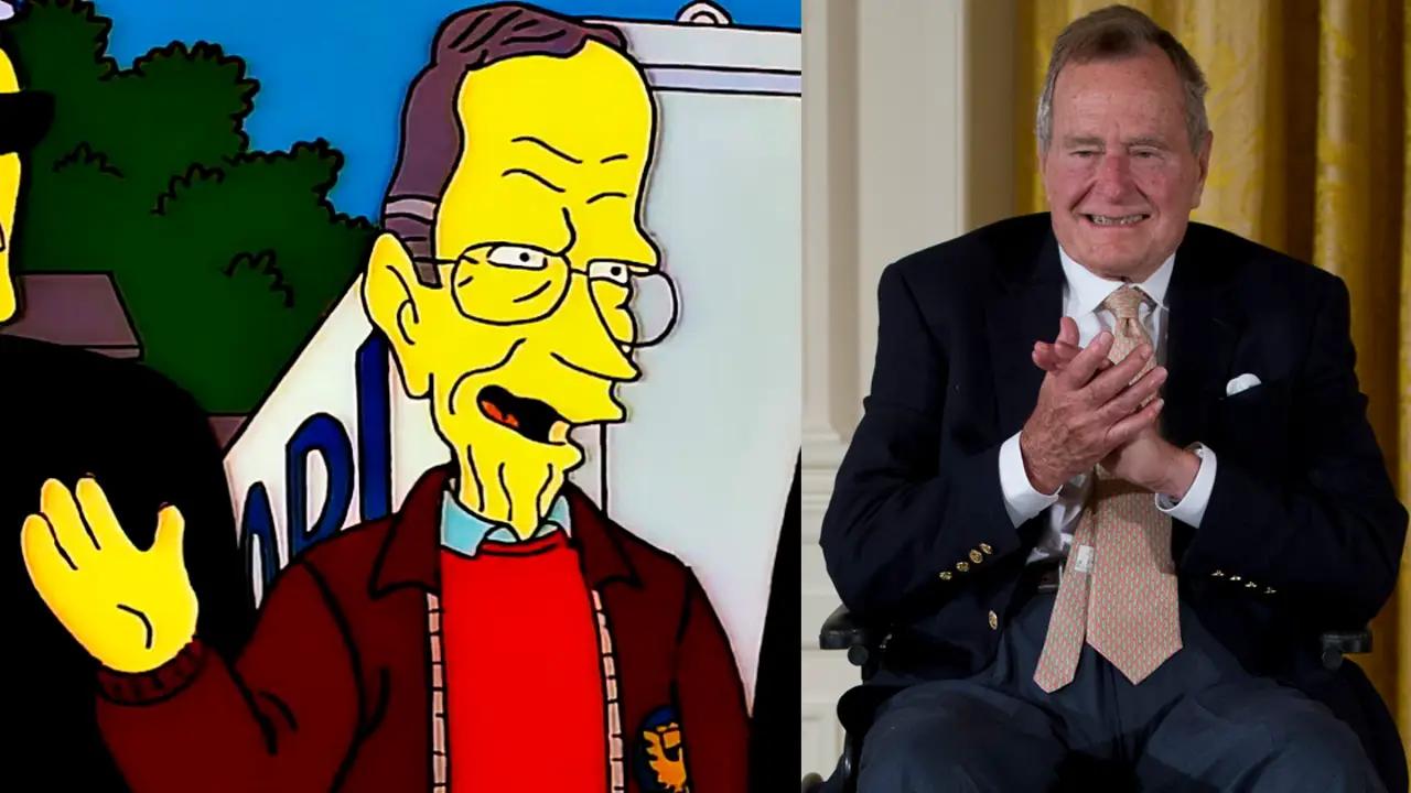 el contraataque de la peluca simpson bush - Cómo se llaman los vecinos de Los Simpson