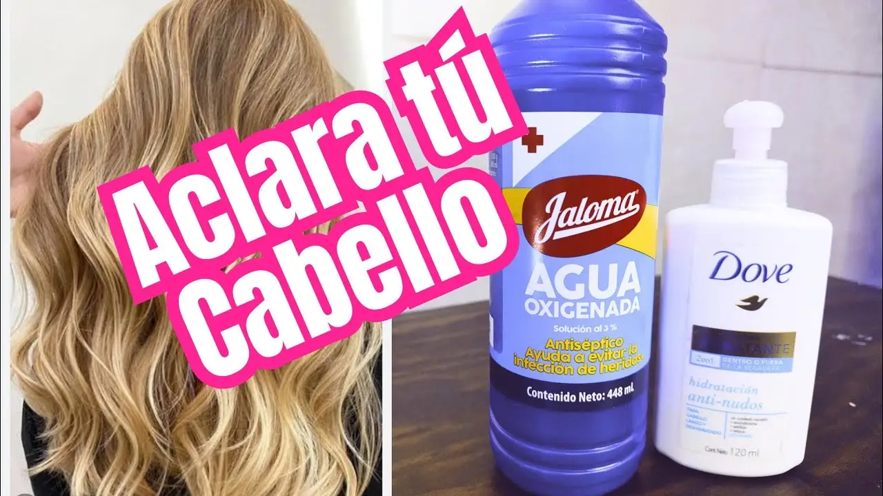 como decolorar el pelo con agua oxigenada en casa - Cuál es el agua oxigenada que aclara más