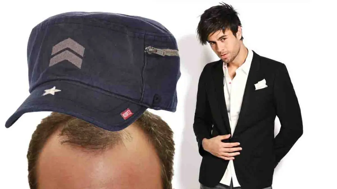 enrique iglesias trasplante capilar - Por qué no se quita la gorra Enrique Iglesias