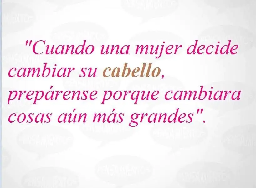 cuando una mujer se cambia el pelo - Por qué una mujer cambia de peinado