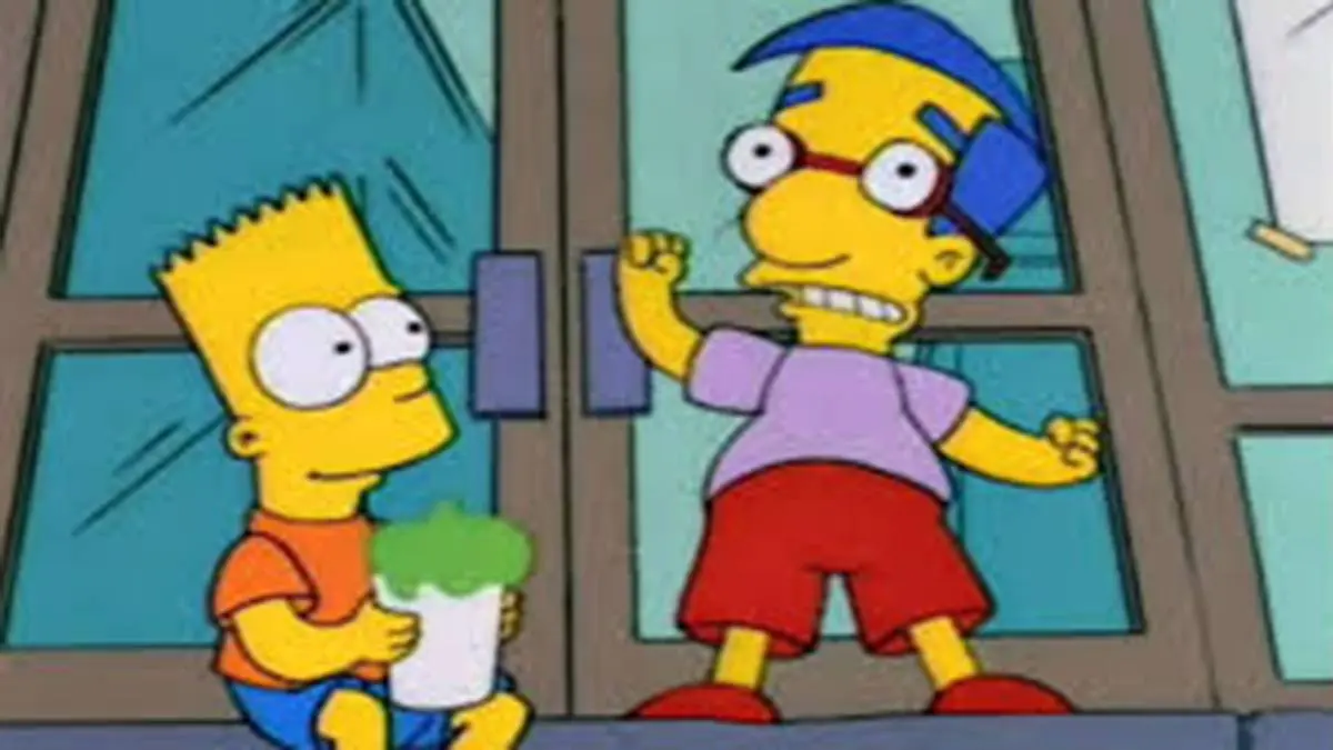 bart y milhouse con pelucas - Qué capítulo es Milhouse dile a Bart