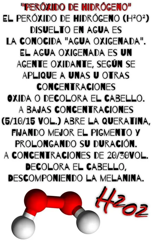 oxidante capilar es lo mismo que agua oxigenada - Qué es oxidante capilar