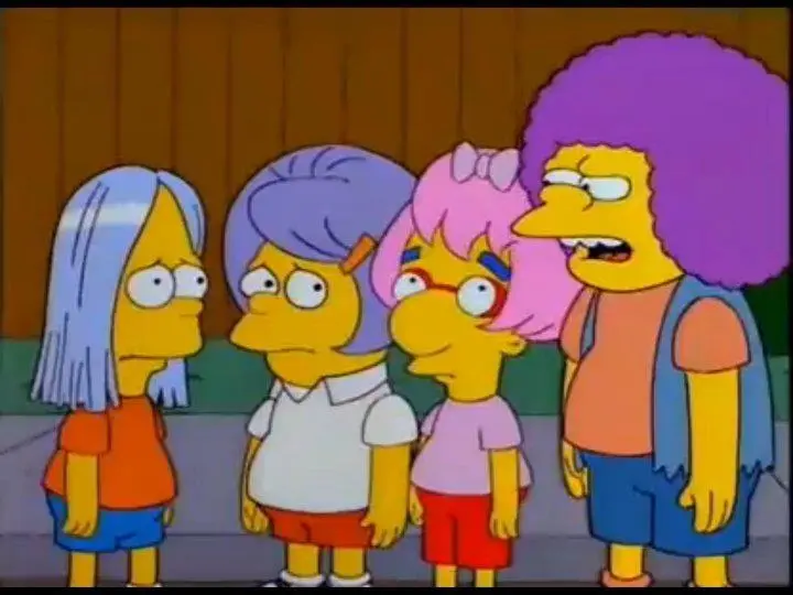 capitulo de los simpson bart nelson y milhouse con peluca - Qué es YVAN EHT NIOJ