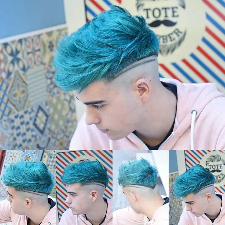 color de pelo turquesa hombre - Qué significa el color turquesa en el pelo