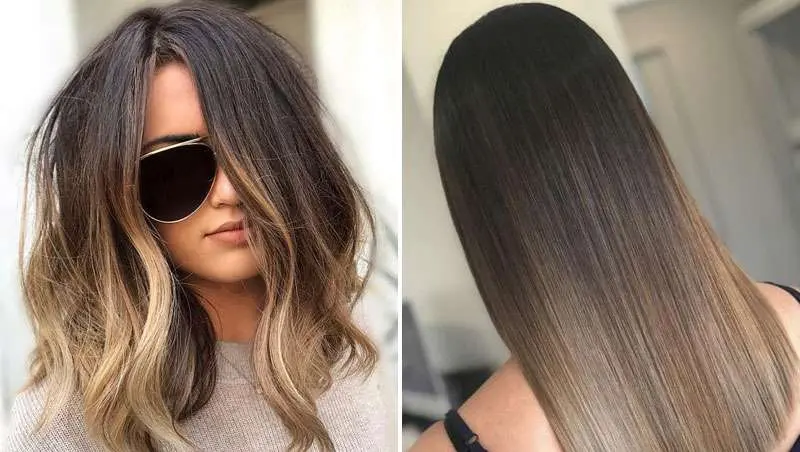 balayage en morenas pelo lacio - Qué tono de balayage le queda a una morena